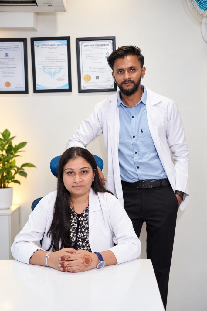 Dr. Parth Modi & Dr. Heena Yadav at Heenarth Physio Clinic